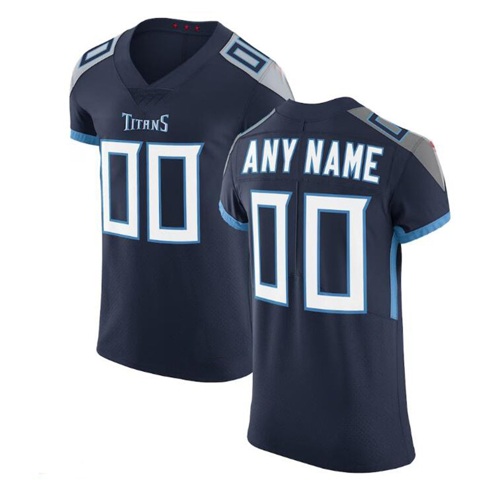 Custom T.Titans Navy Vapor Untouchable Elite Jersey American Stitched Football Jerseys