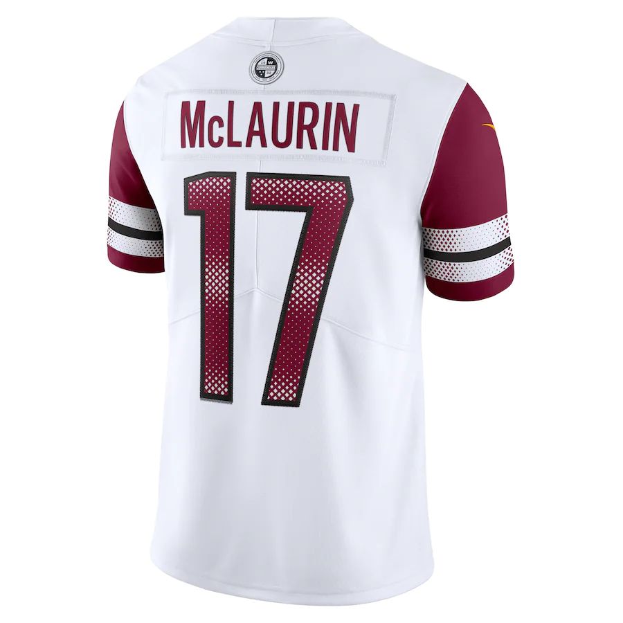 W.Commanders #17 Terry McLaurin White Vapor Limited Jersey Stitched American Football Jerseys