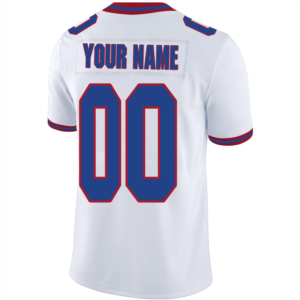 Custom NY.Giants Stitched American Football Jerseys Personalize Birthday Gifts White Jersey