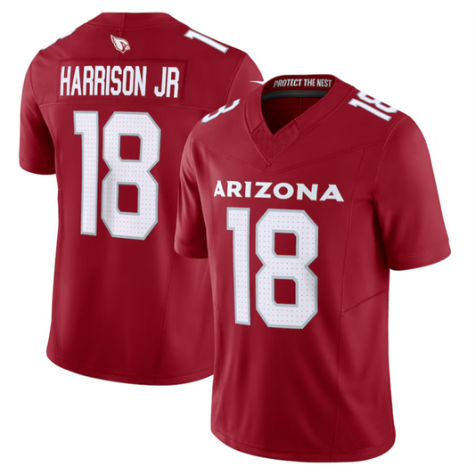 A.Cardinals #18 Marvin Harrison Jr. Player Cardinal Vapor F.U.S.E. Limited Football Jerseys